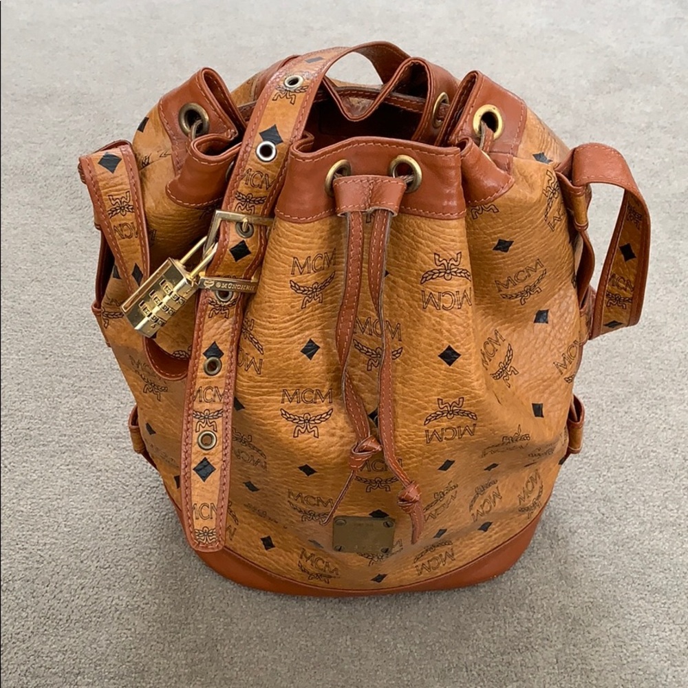 Authentic Vintage MCM Drawstring Bag